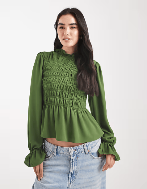 Dark Green Blouse