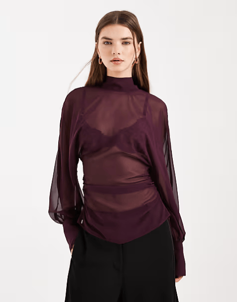 Plum Blouse